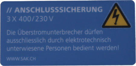 Schilder Schueepp AG Hinweisschild Polycarbonat hellblau gelb blau selbstklebend 3M 467 1