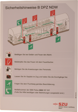 Schilder Schueepp AG Hinweisschild Scotchcal weiss rot gruen schwarz aufgeklebt auf Aluminium selbstklebend 3M 9627 2